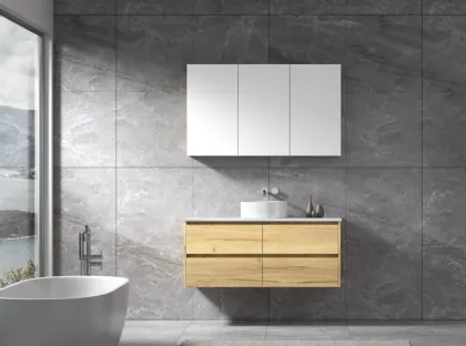 Makeup Wall Hung Sliding Door Bathroom Cabinet