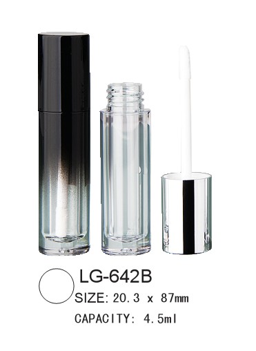 round empty lipgloss container