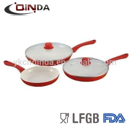 China Custom electric pink pots and pans all clad cookware wholesale