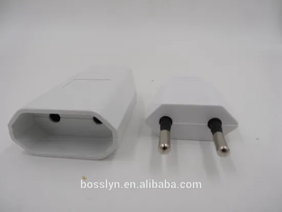 4.0mm 2 round pin male and female euro power cord plug