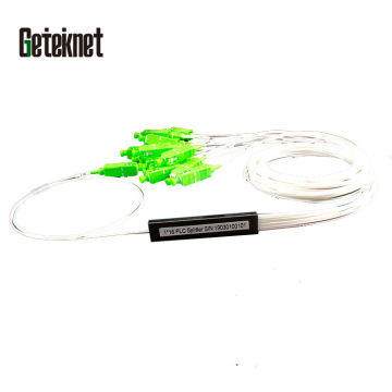 GETEKnet 1x4 Fiber Optic Splitter SC/APC Adapter ODF PLC Splitter