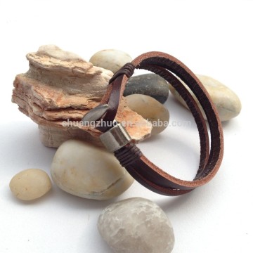 Hot sales fashion cheap leather bracelets in GuangDong factory