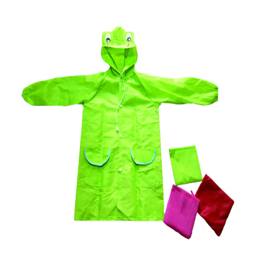 Imperméable en PVC pour enfants avec casquette de dessin animé