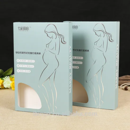 fashion pattern girl sock silk stocking packaging box high quality with window