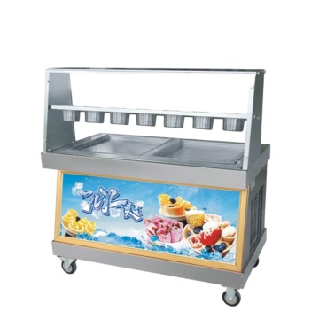 Commercial Fried Ice Cream Roll Freezer