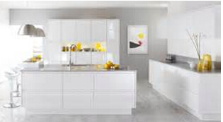 Snow White Modern Cocina Cabinetry