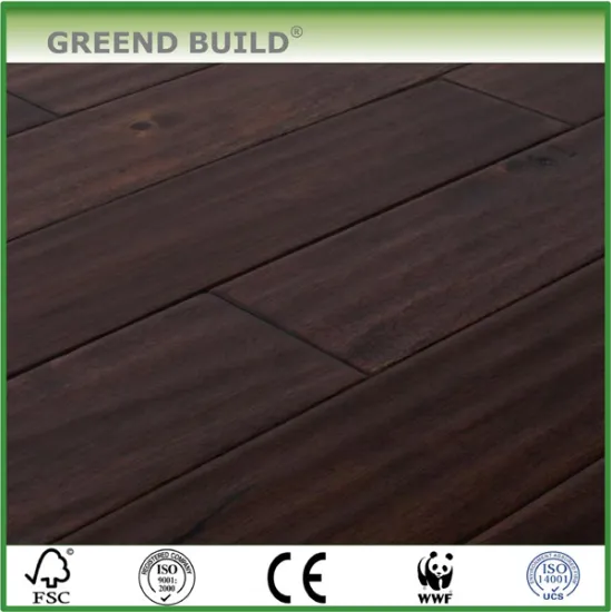Brown Waved Acacia Hardwood Flooring