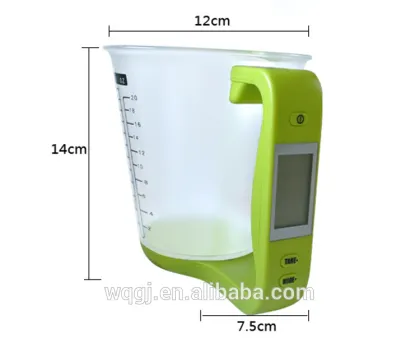 Brand New Practical Electronic Digital Baking Scale Transparent Cup Kitchen Scale with Handle