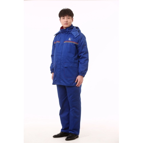 Coton uniformes anti-statiques bleus et froids en polyester