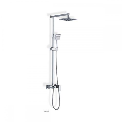 Nickel SS304 Adjustable Height Big Rainfall Shower kits