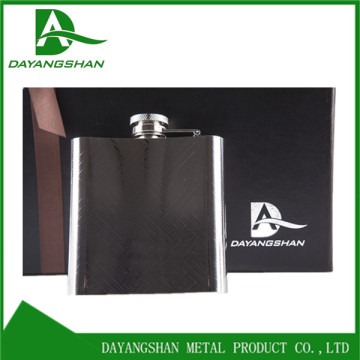 Waterproof 6oz Zebra Wine Pot Pocket Size Premium Stainless Steel Drinking Flasks