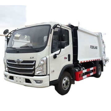 Affordable 4x2 8CBM Compactor Garbage Truck with Sidecar Hitch Bucket for Urban Road Maintenance