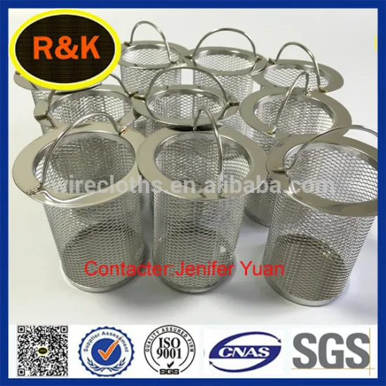 Food grade 304/316 perforated cylinder and with handle