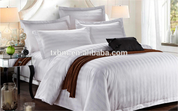 high quality 100% cotton simple jacquard cotton bed set for hotel