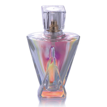 beautiful colorful glass perfume bottle