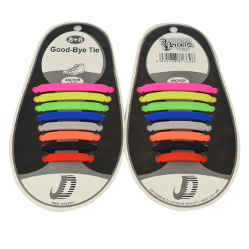 16 pcs Silicone Light Shoe Lace Unisex Elastic No Tie Shoeslace Sport Sneakers Luminous Strap Lacet Chaussure Ox horn Shoes lace