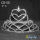 Holiday Heart Shape Pageant Crowns Tiaras