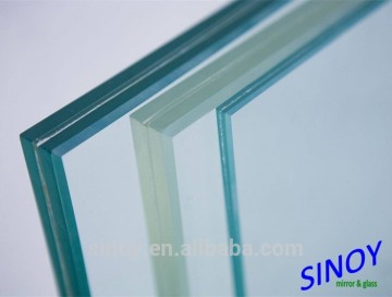 6.38-12.76mm Clear / White / Colored Laminated Glass for wall claddding, glazing, or other building glass