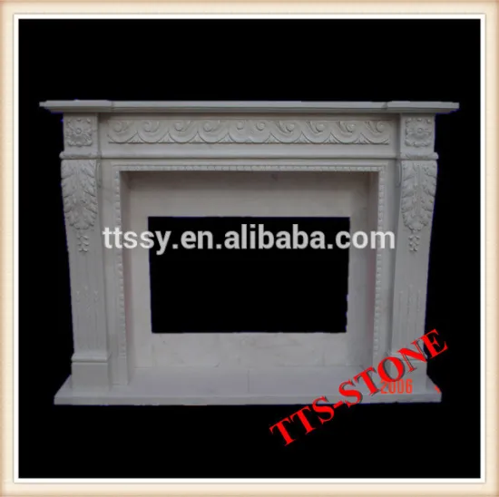 Antique stone fireplace mantel