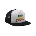 Two Tone Print Logo Snapback Mesh Hat