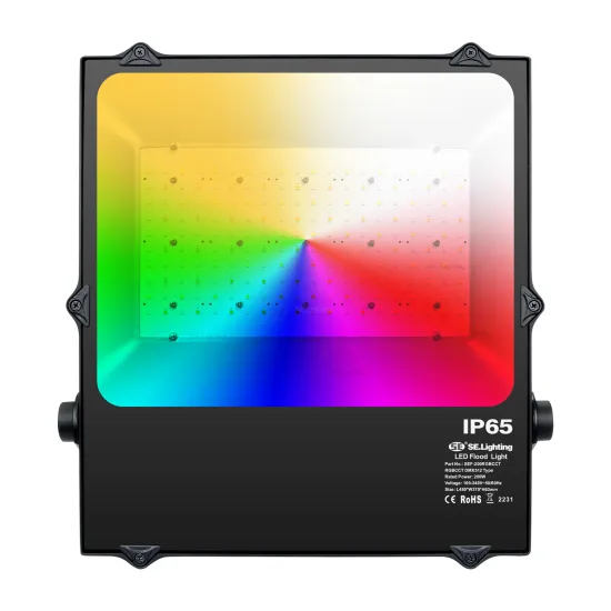 DMX IP65 RGB CCT LED Flood Lights: 100W, 150W, and 200W Outdoor Garden Lighting Solutions