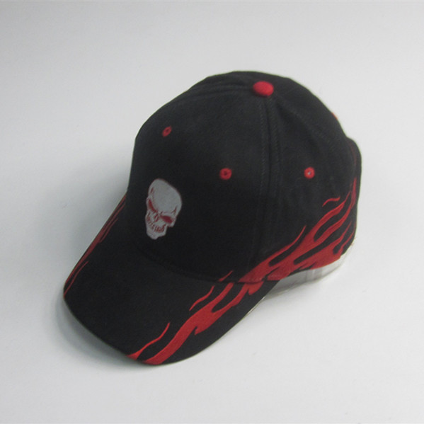 Hot Sale Flaming Bordado Cap Sport