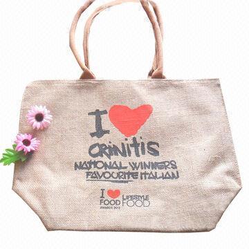Eco-friendly Material Customized Layout Promotional Jute Bags