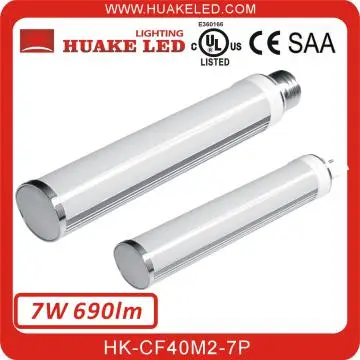 7W G24 E27 led plug tube with UL CE