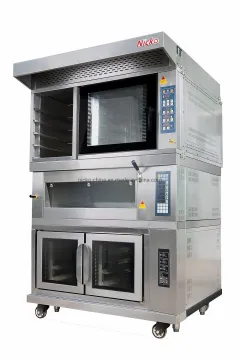Commercial Use Combination Stainless Steel Electric Deck Oven Connected Bread Proofer for Bakery