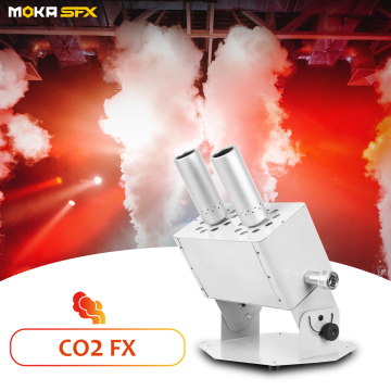 Moka SFXデュアルバレル18*3W RGB LED DMXコントロールCanon CO2 Jets Cryo Jet Machine