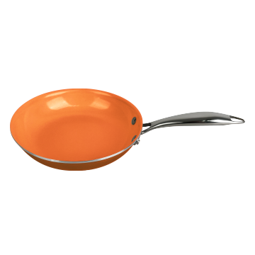 Copper Nonstick Round Skillet with Double Bottom - Aluminum Cookware