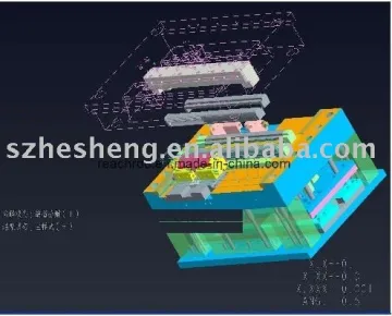 high quality plastic mold 3D mould design
