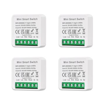 Bingoelec Tuya Smart Life 16A Mini Smart Wifi Switch for Home Automation