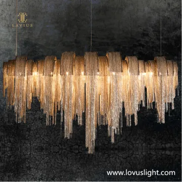 Glass beard shape personality creative custom chandelier Villa hotel shopping mall hall custom chandelier