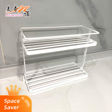 Rack de armazenamento de temperos branco