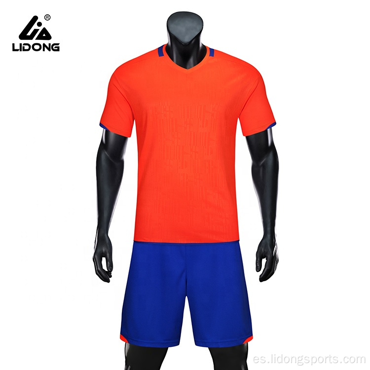 Equipo popular de venta caliente Uniforme de secado rápido de fútbol