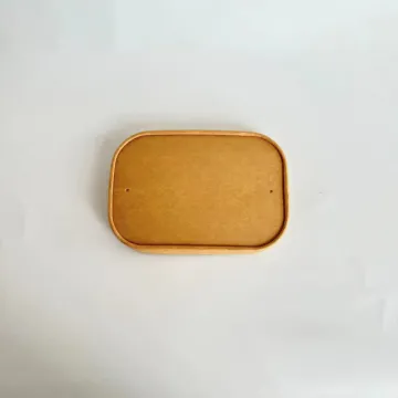 Paper lid for rectangular paper tray