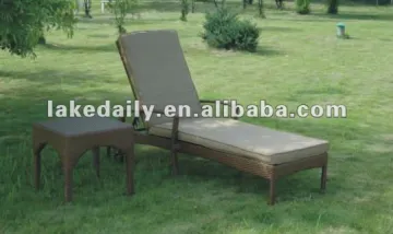 outdoor furniture rattan chaise lounge sofa bed RC-023