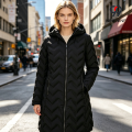 Parka de invierno con capucha para mujer