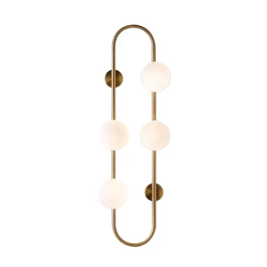 INSHINE Brass Annular White Bulb Wall Lamp