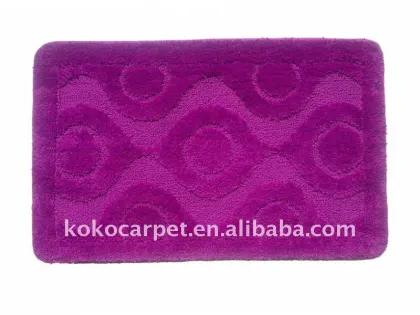 purple solid microfiber mat