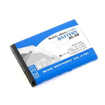 SCUD hot cell phone battery for Nokia BL-5B 900mAh
