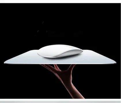 Universal Aluminum mouse pad silver color