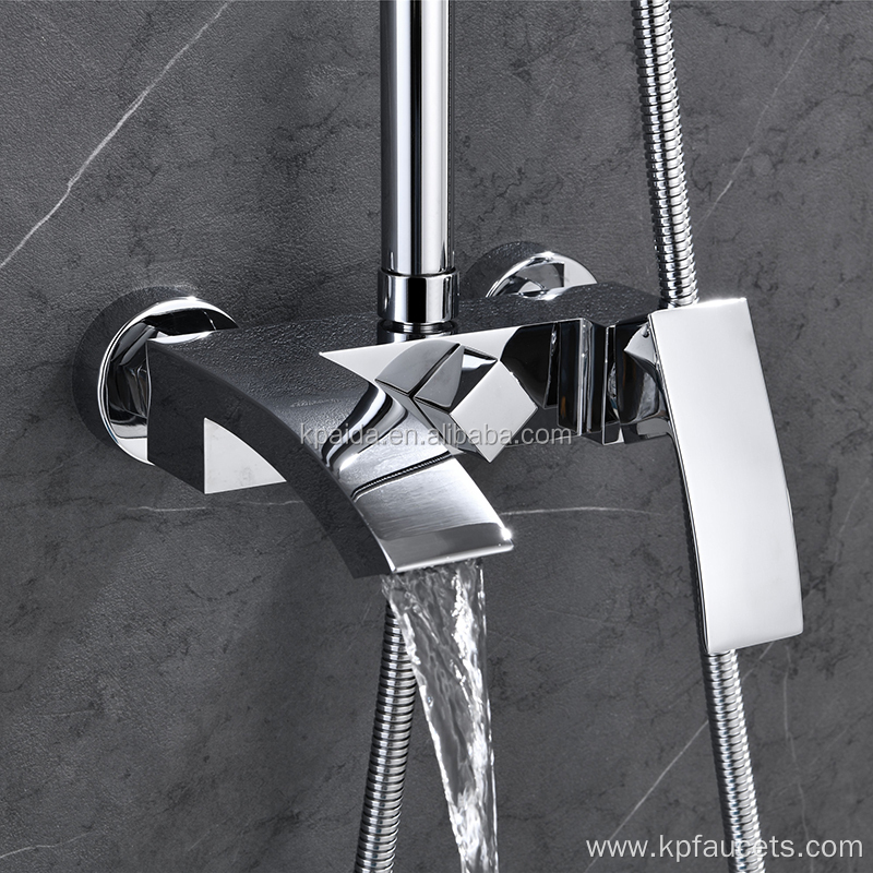 Fast Install Reliably Sealing Stainless Steel Shower Set