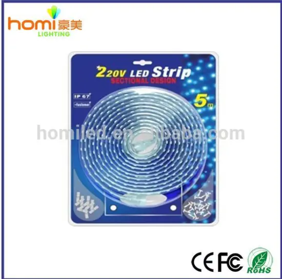220v led strip 3528/5050 led strip blister packing