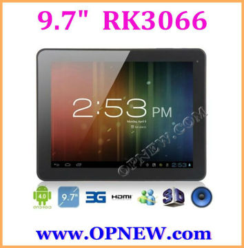 NEW 9.7" dual core Tablet RK3066 Cortex A9 Android 4.2 1.6GHz 3G Tablet PC with Bluetooth, 10 Point ips Capacitive OPNEW