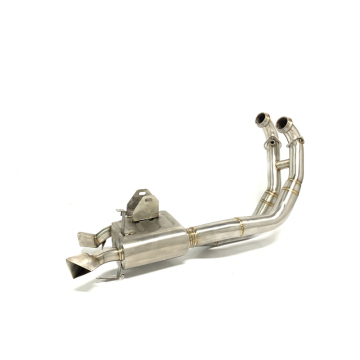 Stainless Steel Motorcycle Exhaust System for 2020-2023 RS660 & Tuono660: Complete Set with Muffler and Exhaust Pipe