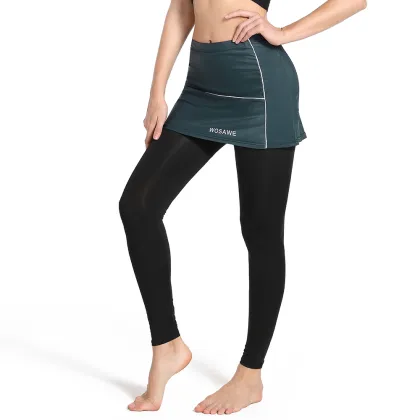 WOSAWE Women's Mesh Breathable Cycling Skirt Pants with 3D Gel Pad