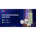 Bateria alcalina de célula tipo botão HW LR44