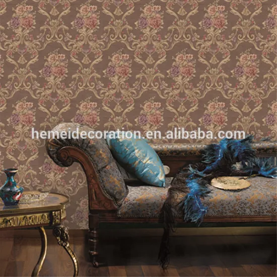Vinyl deep embossed wallpapers non-woven backing material for home decoration